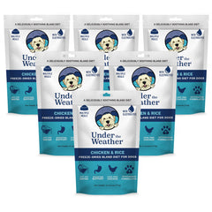 undertheweatherpet dieta-blanda-perros-pollo-arroz: ayuda a calmar el estómago tras malestar digestivo.