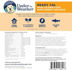 Under the Weather Pet Ready Cal botella vertida para mezclar con la comida canina
