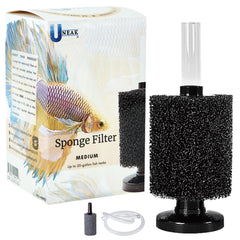 UNEAK filtro de esponja para acuario con filtración suave y oxigenación mejorada