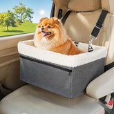 UNICITII asiento elevador para perro en coche con marco metálico para mayor seguridad