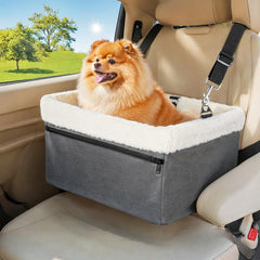 UNICITII asiento elevador para perro en coche con marco metálico para mayor seguridad
