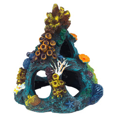 Uniclife coral de resina colorido para acuario, añade textura y color.