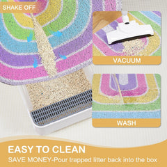 Alfombrilla Unicorn Catcher antideslizante con diseño estable para piso.