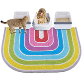Alfombrilla Unicorn Catcher para arena de gato XL, captura arena y protege el suelo.
