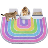 Unicorn Catcher Litter Mat vista frontal atrapa arena y facilita la limpieza