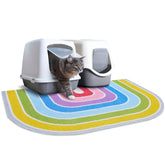 Alfombrilla Unicorn Catcher para arena de gato, frente grande, recoge arena y protege el suelo.
