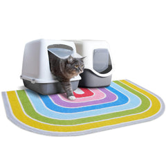Alfombrilla Unicorn Catcher para arena de gato, frente grande, recoge arena y protege el suelo.