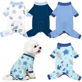 pijama unicorn catcher para perro con 4 piezas y estampas variadas.