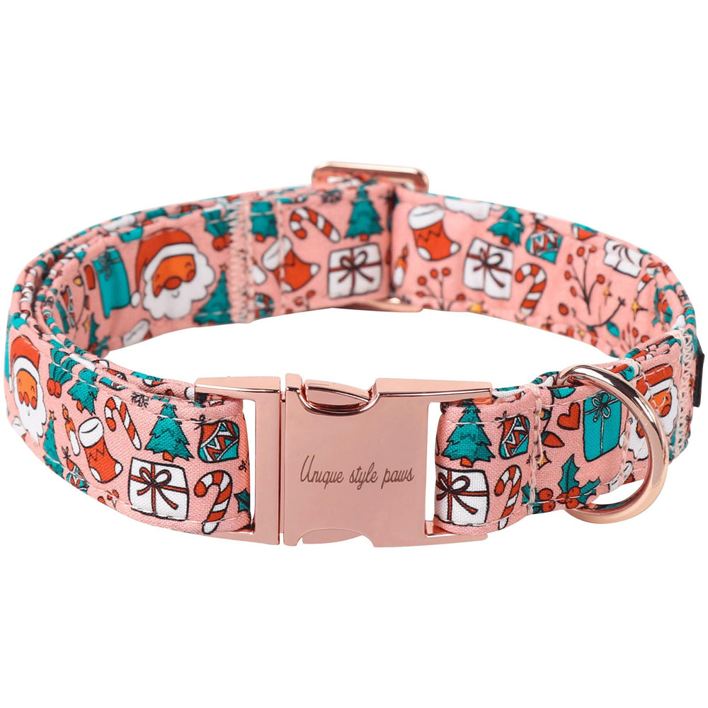 Unique Style Paws collar cierre metálico en invierno, ideal para perros pequeños y medianos.