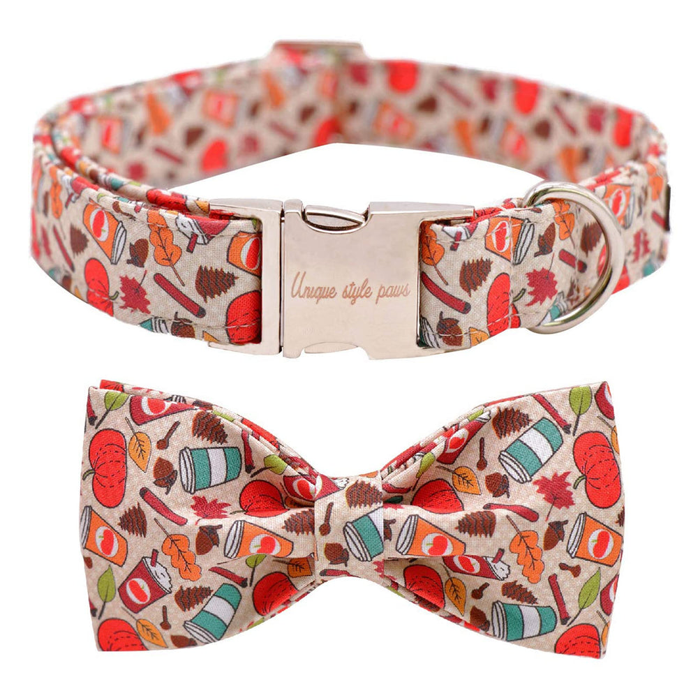Collar Unique Style Paws con lazo frontal, cómodo y elegante para tu mascota