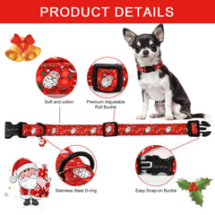 Unique Style Paws collar con dije navidad, añade encanto festivo.