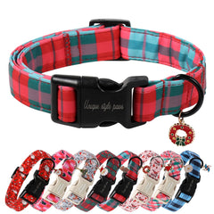 Unique Style Paws collar navidad para perro con hebilla plástica y colgante, perfecto para fiestas