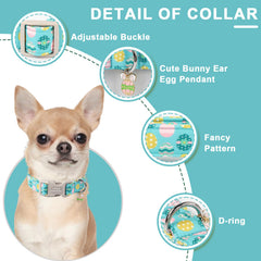Unique Style Paws Collar de Pascua ajustable para perros de todas las tallas