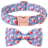 Unique style paws collar rojo con lazo: elegante para eventos