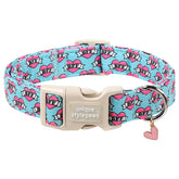 Collar Unique Style Paws para perro, ajuste seguro y cómodo en azul Valentín