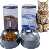 Uniquefit alimentador automático para gatos y perros, evita interrupciones en la comida.