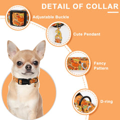Unique Style Paws collar de perro con calabaza, cómodo para uso diario.