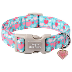 Unique Style Paws collar perro con corazon pendiente, ideal regalo para San Valentín.