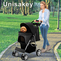 Unisakey carrito mascotas porta-bebidas, práctico para hidratación durante el paseo