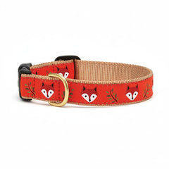 Collar Up Country Foxy Pattern, vista frontal, colorido y duradero para uso diario
