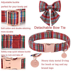 UP URARA PUP collar con adorno de Santa añade encanto festivo