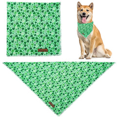 UP URARA PUP bandana verde de algodón, fácil de poner para paseos.