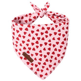UP URARA PUP bandana para San Valentín con corazones, ideal para paseos y fotos