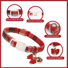 UP URARA PUP collar con ajuste de tamaño, talla adaptable para gatos.