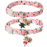 Collar UP URARA PUP dos-pares otoño-cuadros naranja, ideal para looks otoñales.