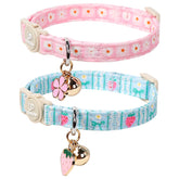 UP URARA PUP collar verano margarita para gatos, estilo y comodidad