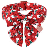 UP URARA PUP collar navidad con lazo, cómodo para paseos festivos.