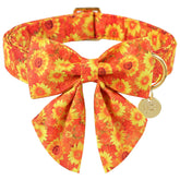 UP URARA PUP collar-otoño-lazo-flor: cómodo para paseos y eventos.