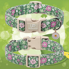 UP URARA PUP collar trébol verde detalle, ideal para celebraciones