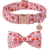 UP URARA PUP collar con lazo corazón rosado para uso diario y estilo