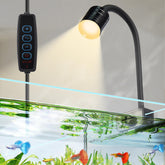 Luz UPETTOOLS para acuario con clip, iluminación ajustable.