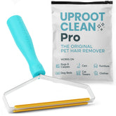 Uproot Clean Pro quita pelos del sofá con facilidad, ideal para hogares con mascotas.
