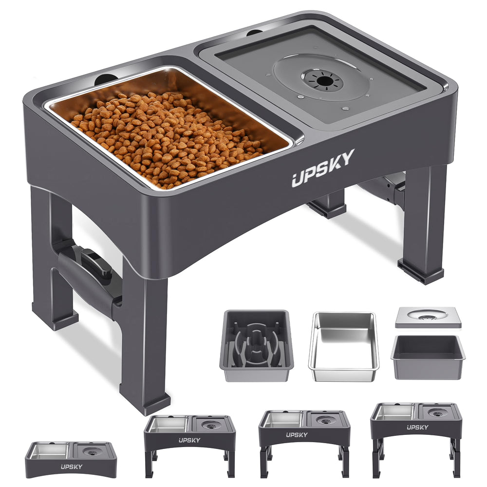 Upsky bebederos elevados de 4 pulgadas para perros pequeños, acceso cómodo durante la comida
