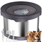 UPSKY tazón de agua 12L sin derrames para perros grandes en casa o al aire libre.