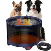 UPSKYPET cuenco agua caliente 5.5L para perros grandes, uso seguro al aire libre.