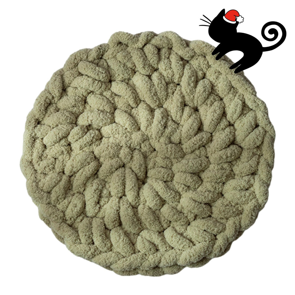 Urnat colchoneta tejida autocalentable para gatos, descanso cálido y cómodo.