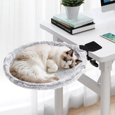 Cama de escritorio para gatos Uross con rotación 180° para descanso elevado
