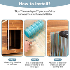 Uross repuesto de puerta para perro, PVC de alta calidad impermeable para exterior.