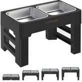 URPOWER comedero elevado para perros con cuatro alturas, cómodo para comer