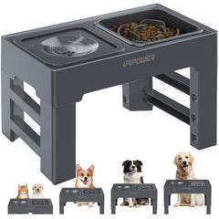 URPOWER plato elevado para perros, comodidad al comer.