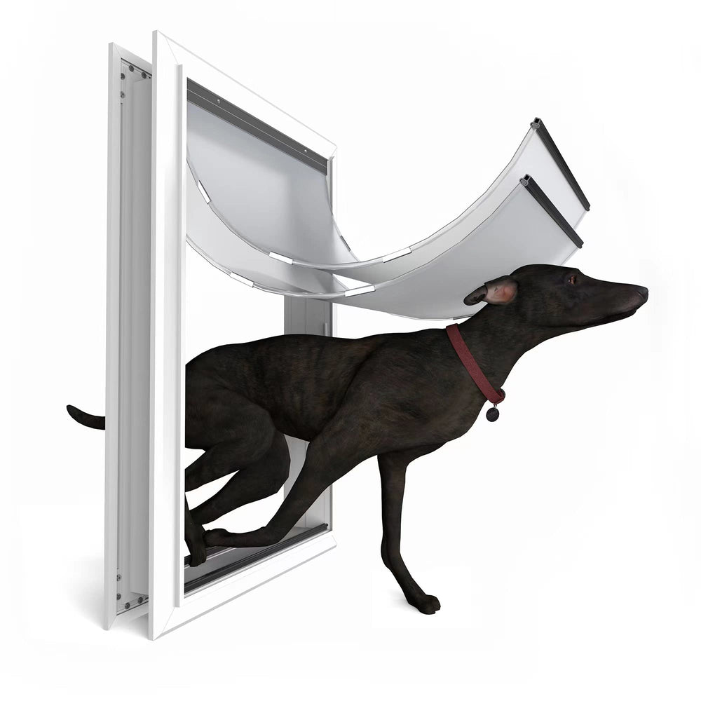 URSPET puerta para perro exterior en aluminio resistente para uso diario.