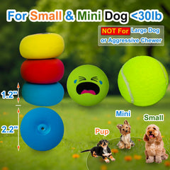 UTOMING bolas látex para perros pequeños listas para juego en interior