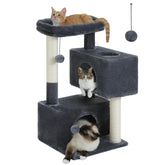 Torre UYMI de 32 pulgadas, vista general, ideal para múltiples gatos.