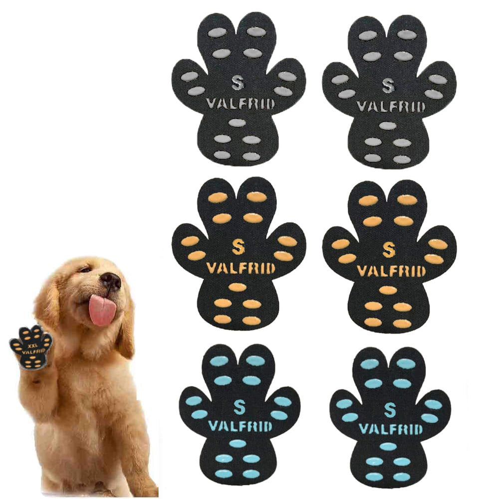 VALFRID patas antideslizantes para perros: protección y tracción en suelos de madera.