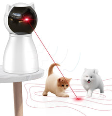 Valonii Juguete láser para gatos con trayectoria aleatoria para juego activo.