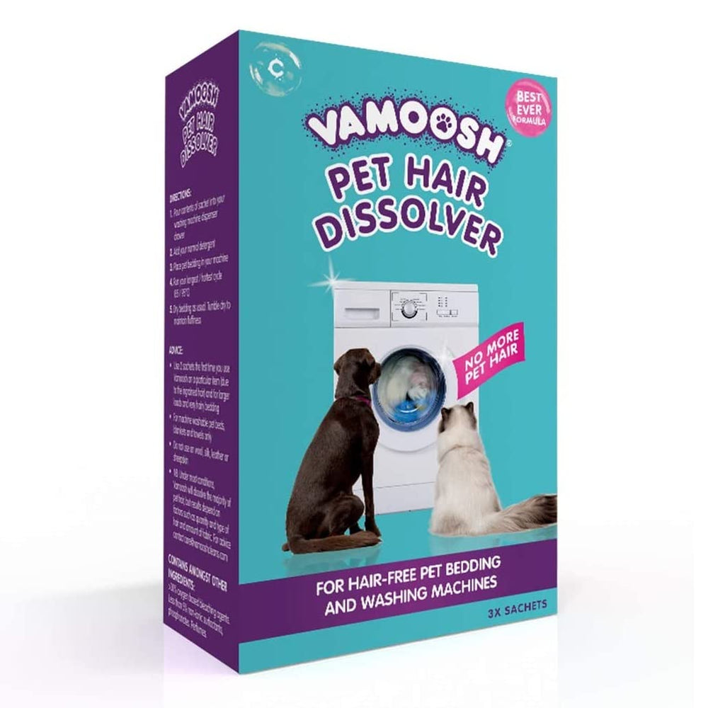 Vamoosh disolutor de pelo de mascota, paquete de 3, fácil de usar
